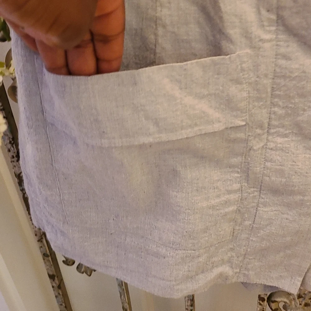 CAbi Chambray Medium Blue Court Skort sz M - Picture 3 of 7